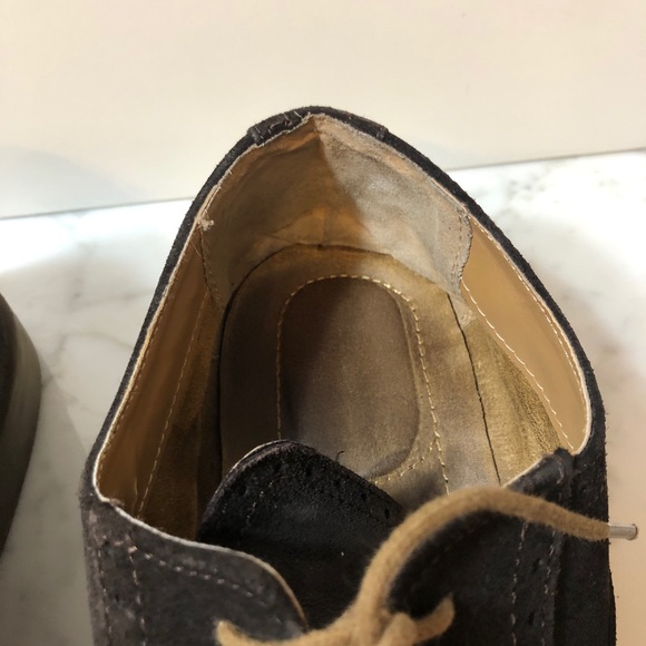 Calvin Klein Gaige 13 Brown Suede Leather Oxfords - Picture 5 of 16